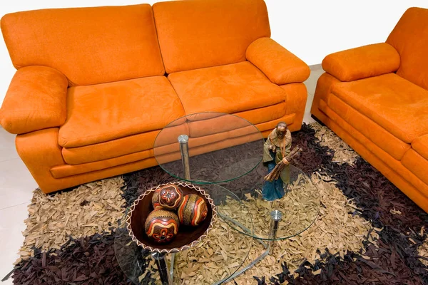 Sofa Dengan Bantal Sofa — Stok Foto