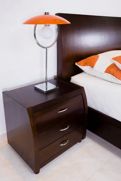 Сучасний Дизайн Інтер Єру Зручна Спальня — стокове фото