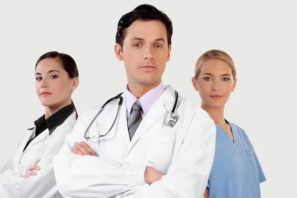 Grupo Médicos Enfermeiros Hospital — Fotografia de Stock
