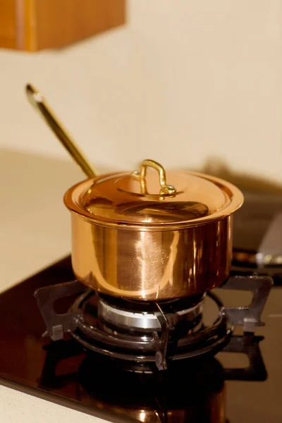 Cooking Pot Stove Kitchen — Stock Photo, Image