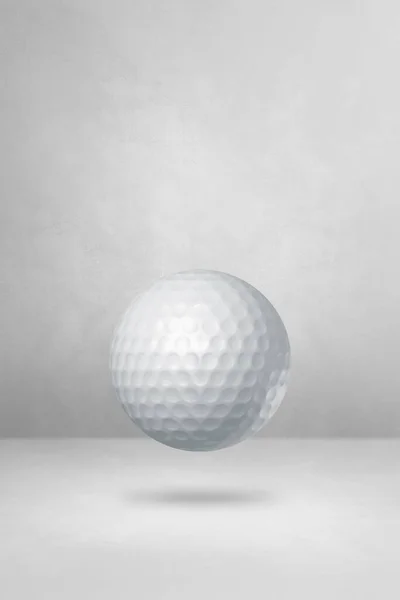 Witte Golfbal Geïsoleerd Een Lege Studio Achtergrond Illustratie — Stockfoto