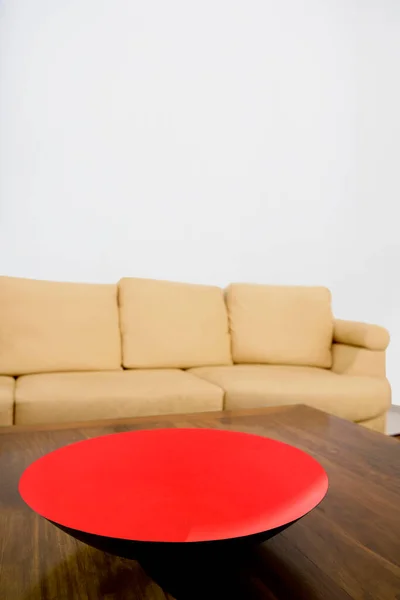 Interior Ruang Tamu Modern Dengan Sofa Dan Meja — Stok Foto