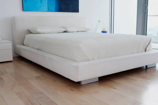 Modern Interieur Van Een Comfortabele Slaapkamer — Stockfoto