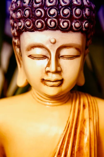 Gros Plan Une Statue Bouddha — Photo