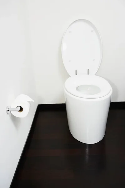 White Toilet Bowl Wall — Stock Photo, Image