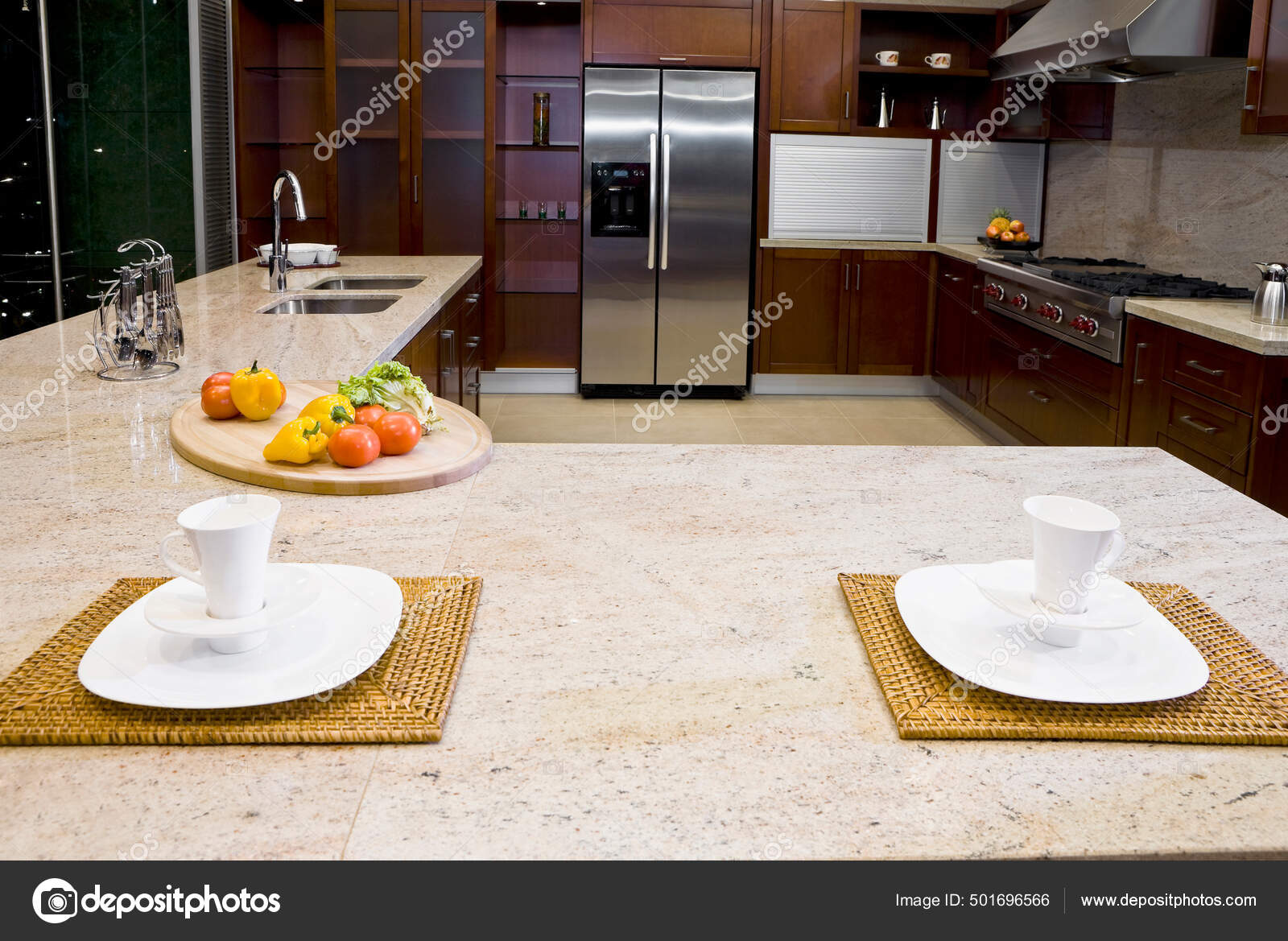 Modern Kitchen Interior Table Chairs Stock Photo by ©PantherMediaSeller