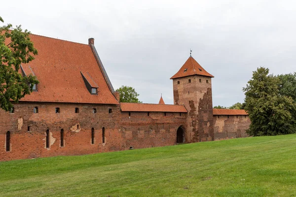 Castillo Malbork Antiguamente Castillo Marienburg Sede Del Gran Maestre Los — Foto de Stock