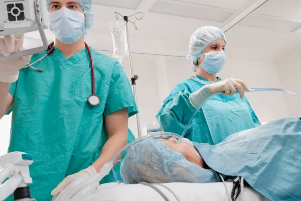 Chirurg Pacjent Szpitalu — Zdjęcie stockowe