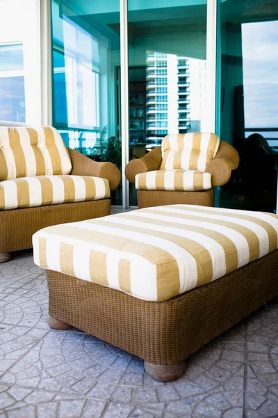 Hermosas Almohadas Lujo Decoración Del Sofá Interior Habitación Hotel Filtro — Foto de Stock