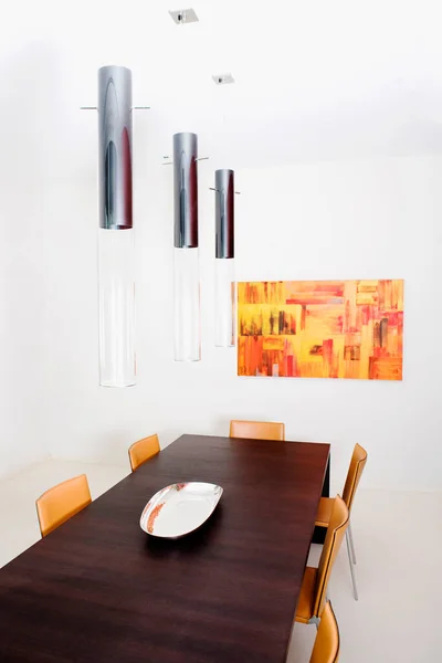 Modern Mutfak Masa Sandalye — Stok fotoğraf