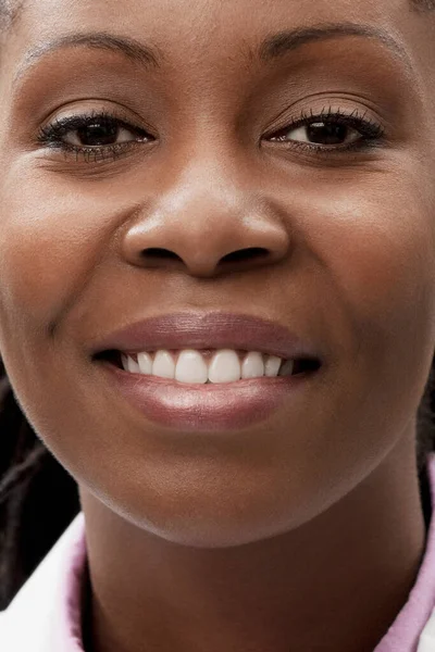 Close Portrait Young African American Woman — Stock Photo, Image
