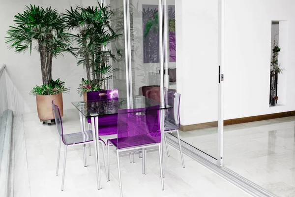 Modern Interieur Met Stoel Stoelen — Stockfoto