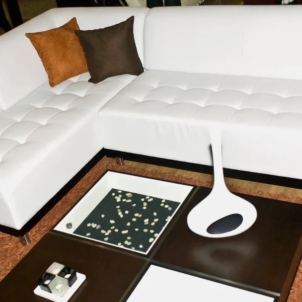 Piękne Luksusowe Poduszki Dekoracji Sofy Wnętrzu Sypialni — Zdjęcie stockowe