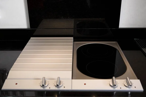 Modern Mutfak Siyah Beyaz — Stok fotoğraf