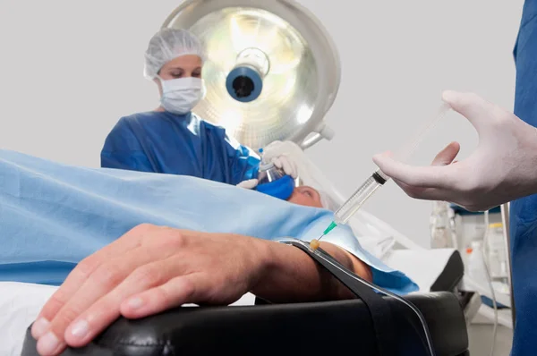 Arzt Und Patient Operationssaal — Stockfoto