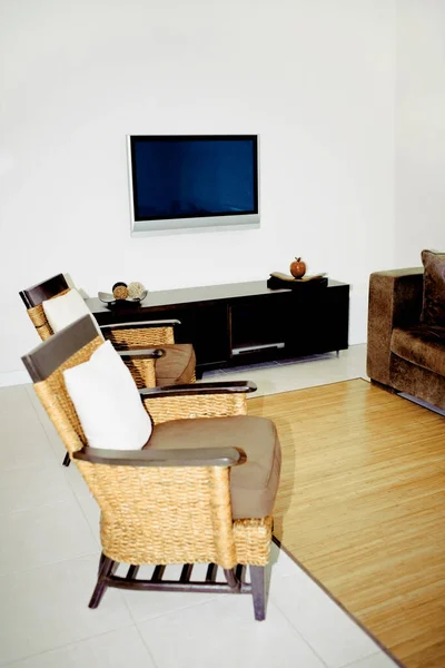 Salon Moderne Avec Chaise — Photo