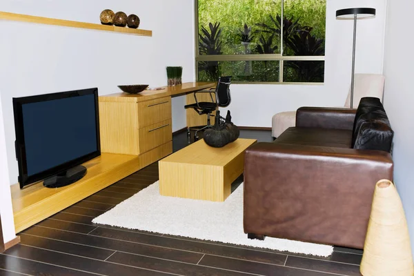 Moderna Sala Estar Con Muebles — Foto de Stock