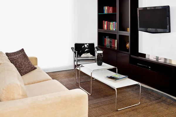 Interiér Moderního Obývacího Pokoje — Stock fotografie
