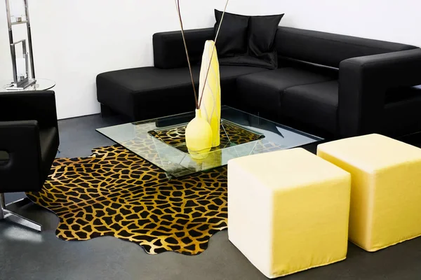 소파와 의자가 현대식 — 스톡 사진