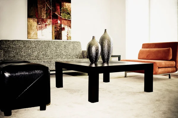 Modern Living Room Interior Sofa Chair — Stock Photo, Image