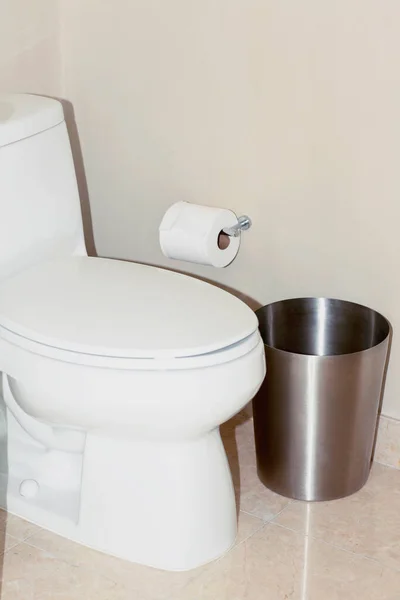 White Toilet Paper Table — Stock Photo, Image