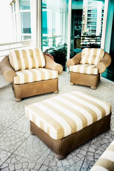 Hermosas Almohadas Lujo Decoración Del Sofá Interior Sala Estar Filtro — Foto de Stock