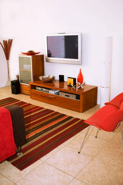 Interior Modern Living Room Sofa Chairs — Stock Photo, Image