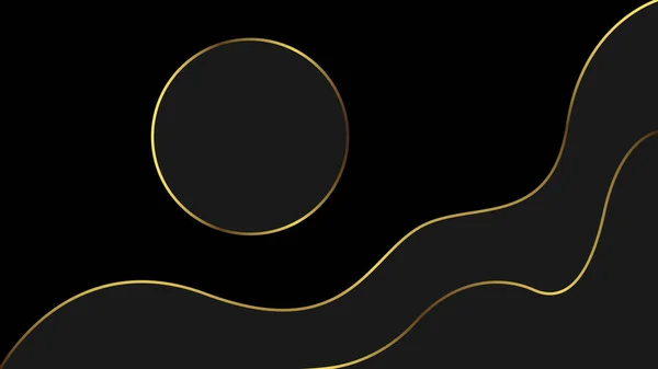 Abstract Black Gold Luxury Background Può Essere Utilizzato Cover Design — Foto Stock