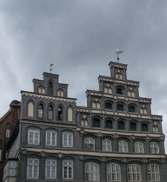 Blick Von Der Niedersächsischen Stadt Lüneburg Herbst — Stockfoto