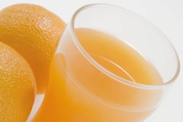 Апельсиновый Сок Лимоном Стаканом Воды — стоковое фото