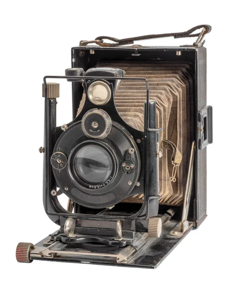 Стара Старовинна Плівкова Камера Ізольована Білому Тлі — стокове фото