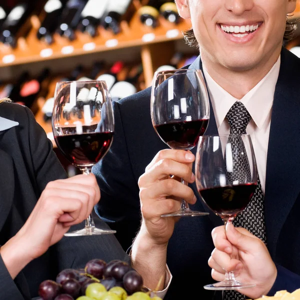 Sommelier Och Vinprovning Restaurangen — Stockfoto
