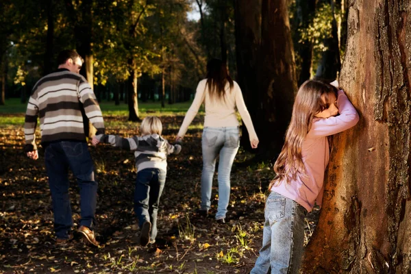 Familia Parque — Foto de Stock