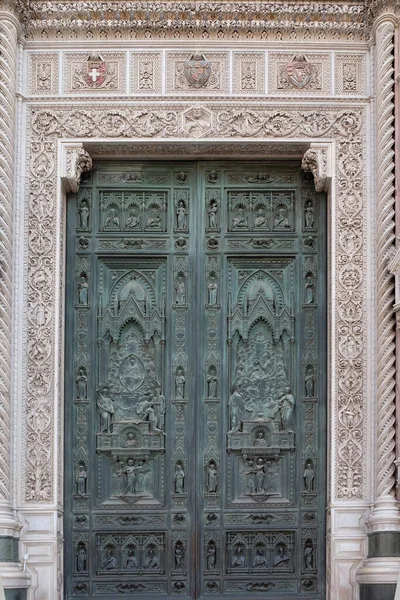 Hermosas Puertas Cattedrale Santa Maria Del Fiore Catedral Santa María — Foto de Stock