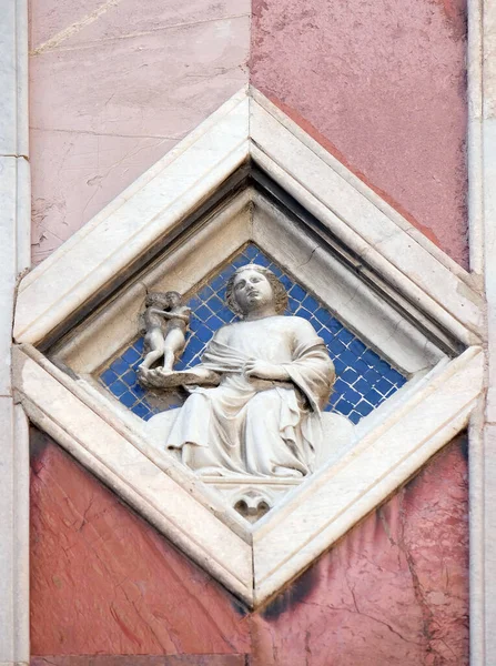 Venus Nino Pisano 1337 Relieve Giotto Campanile Cattedrale Santa Maria —  Fotos de Stock