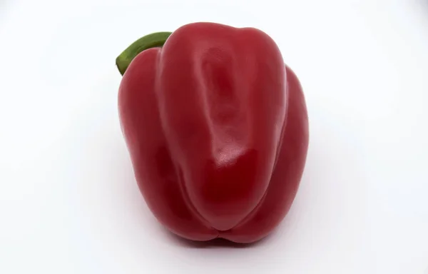 Ripe Juicy Sweet Bell Pepper White Background — Stock Photo, Image