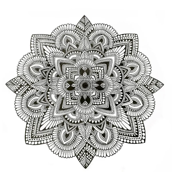 Padrão Mandala Ilustração Vetorial — Fotografia de Stock