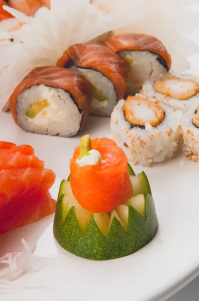 Sushi Salmon Avocado — Stock Photo, Image