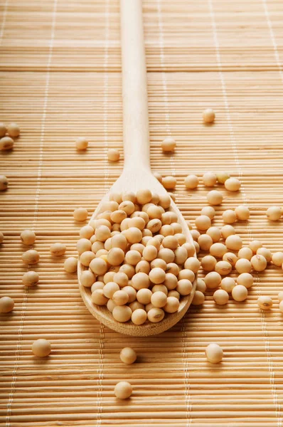 Soy Bean Bamboo Mat — Stock Photo, Image