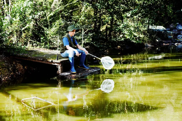 Fishing Boat River — Stock Photo, Image