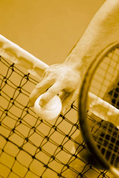 Κοντινό Πλάνο Μπάλας Του Τένις — Φωτογραφία Αρχείου
