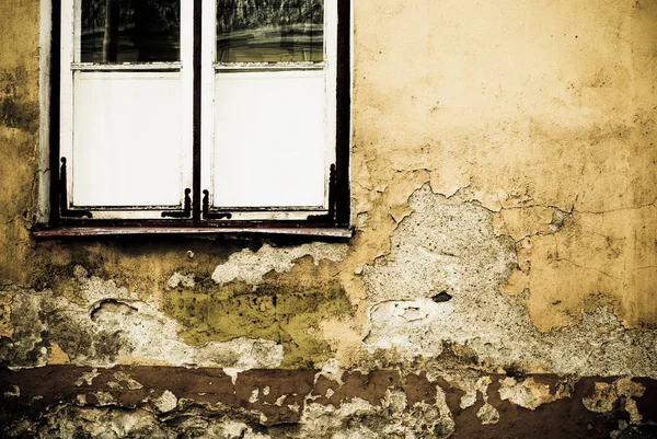 Old Window Glass Water — Stock Photo, Image