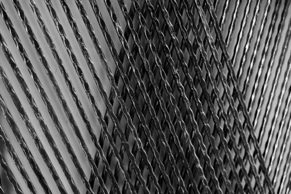 Architektoniczny Metalowy Panel Dekoracyjnej Ściany Budynku Czarny Srebrny Metalowy Materiał — Zdjęcie stockowe