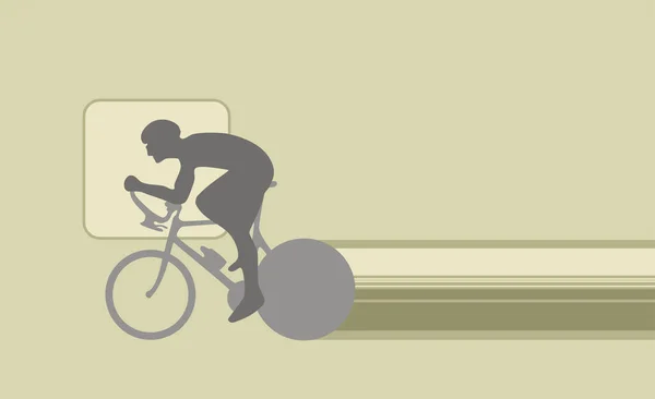 Hombre Montar Bicicleta Icono Sobre Fondo Blanco Diseño Colorido Vector — Foto de Stock