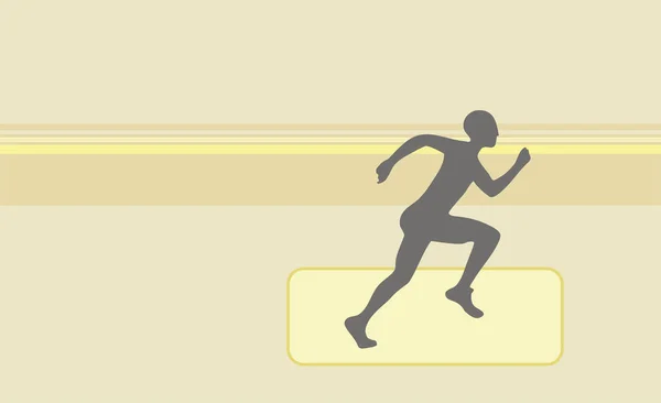Hombre Corriendo Cinta Correr Ilustración Vectorial —  Fotos de Stock