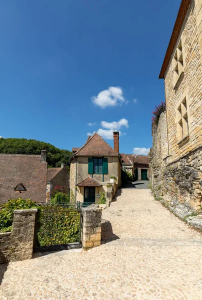 Roque Gageac Dordogne Frankrike September 2018 Landsbyen Roque Gageac Ved – stockfoto