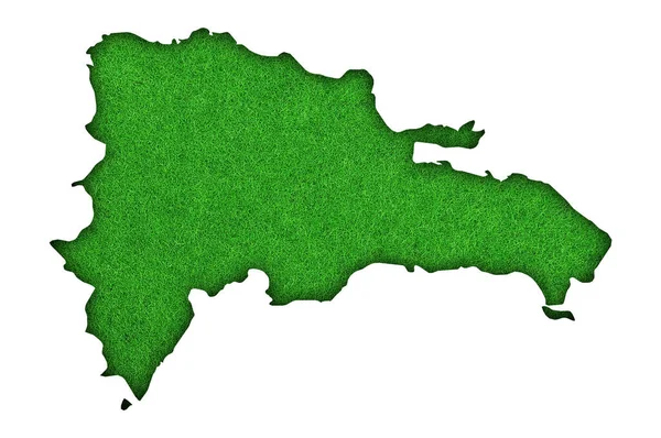 Carte Verte Nigeria Avec Drapeau Sur Fond Blanc — Photo