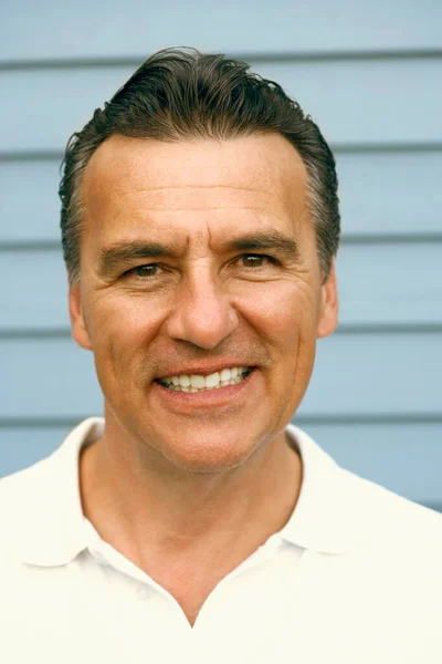 Portrait Mature Man Smiling — Stock Photo, Image