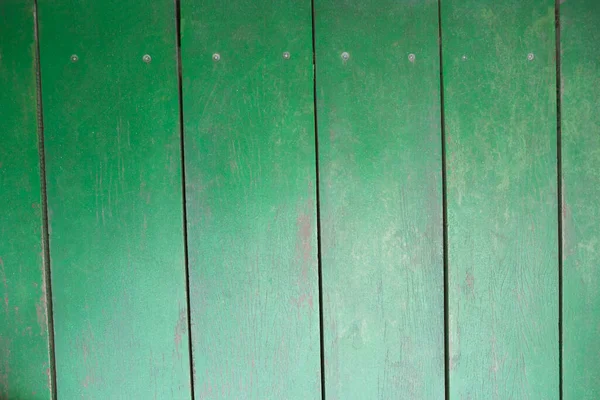 Fundo Madeira Velho Com Placas Verdes Brancas — Fotografia de Stock