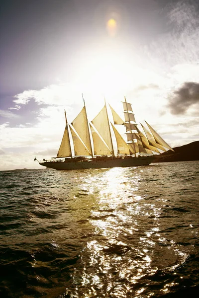 Segelbåt Havet — Stockfoto